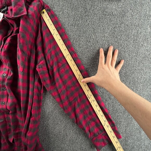 NWT Torrid Lizzie Brushed Rayon Acrylic Tunic Flannel Plaid Periscope Size 2 - Picture 15 of 16